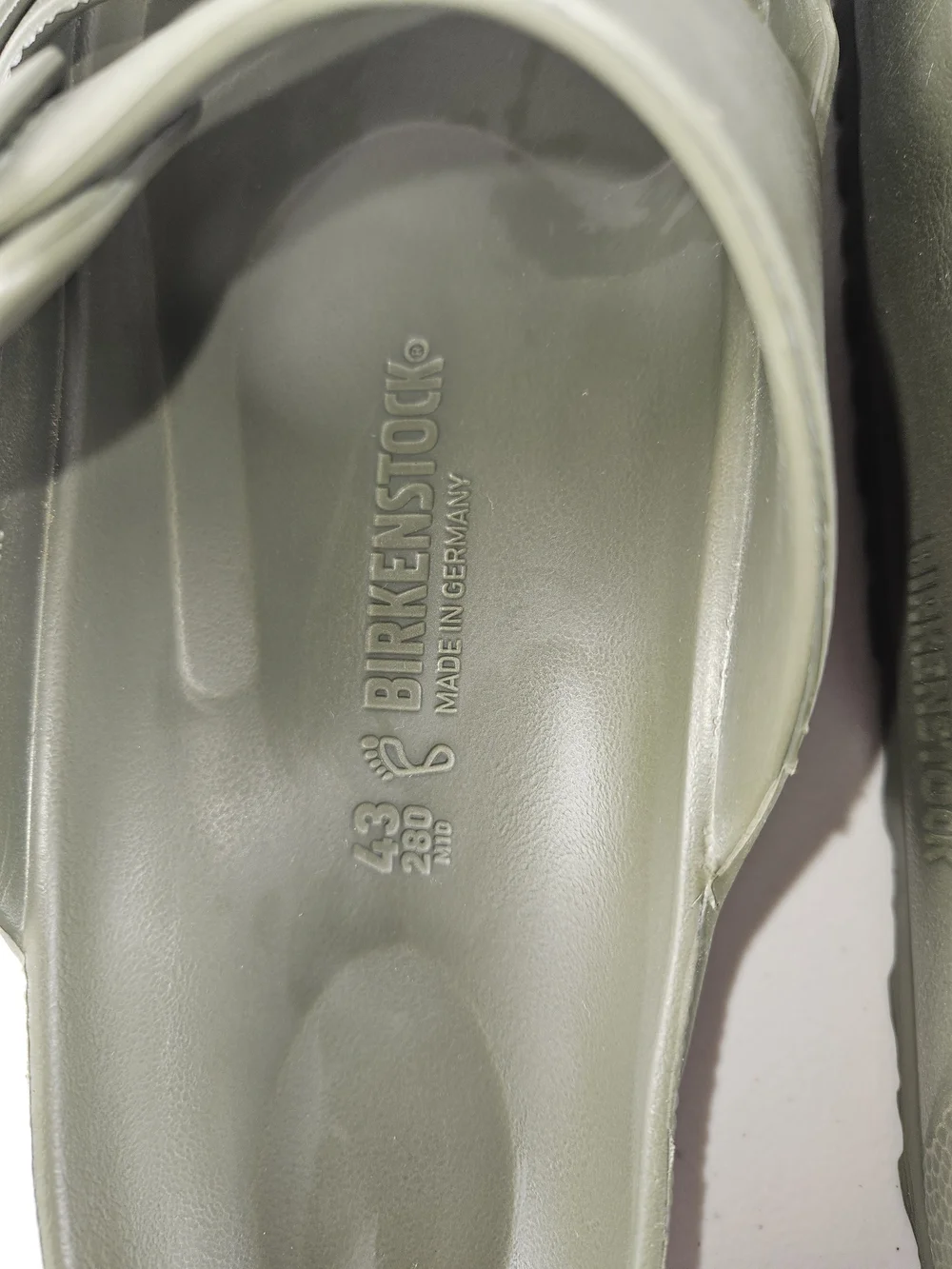 Brand New Birkenstock Olive Green Double Buckle Arizona Sandals Mens Sz 9.5-10